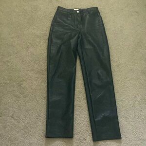 Black Pleather Faux Leather Wilfred XS Skinny Jeans Women’s 4